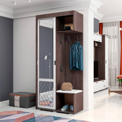 Прихожая «Варда» Ясень темный/Белый