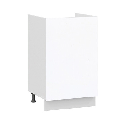 Шкаф нижний под мойку с 1 дв «Канди» Белый/Белый глянец Ш600