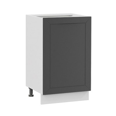 Шкаф нижний с 1 дв «Вектор» Белый/Soft Dark Grey Ш400