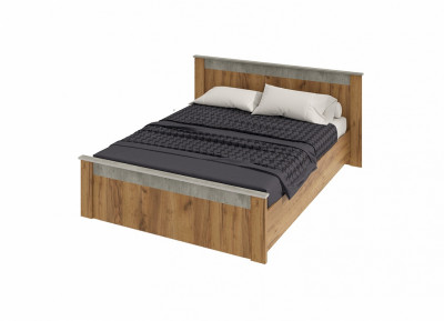 Кровать без основания «Франк» КР-14, 160х200. крафт/бетон