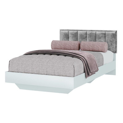 Кровать «Мемори» КР-09 (Белый/велюр) 120*200