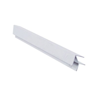 Планка для стен. панели угловая универсальная 4 мм х 0,6 м (1070) Серебро