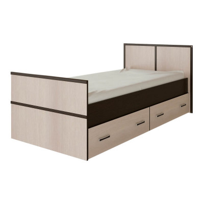 Сакура кровать 0,9м LIGHT венге/лоредо (Без ортопедического основания)