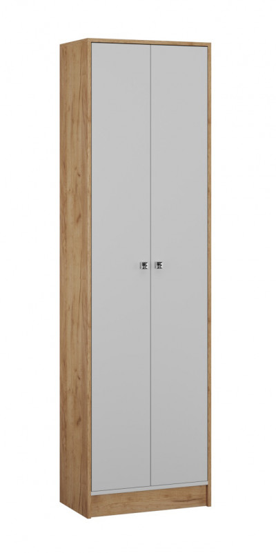 Шкаф 2-х дверный «Ямайка» ЯПШ-1 (Дуб крафт золотой/Белый)