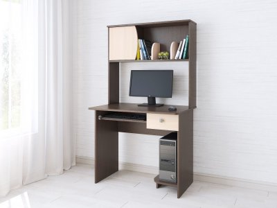 Компьютерный стол «Грета-4» (Белый/Дуб крафт золотой)