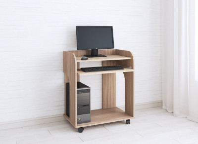 Компьютерный стол «Грета-10» (Ясень шимо/Дуб сонома)