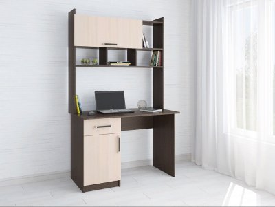 Компьютерный стол «Квартет-10» (Венге/Дуб молочный)