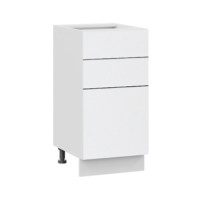 Стол нижний c 3-мя ящиками «Лофт» (Белый/Soft White) Ш450