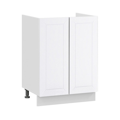 Шкаф нижний с 2 дв под мойку «Вектор» Белый/Soft White Ш600