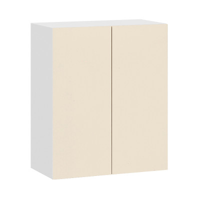 Шкаф верхний с 2-мя дв «Канди» Белый/Ваниль глянец В720 Ш600