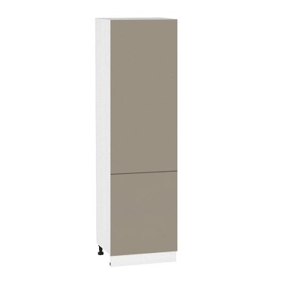 Шкаф-пенал 2 дв «Канди» Белый/Капучино глянец Ш400