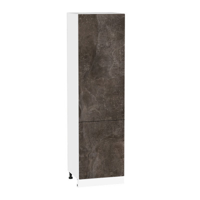 Пенал с 2-мя дв «Лофт» Белый/Ателье темное В2132 Ш600