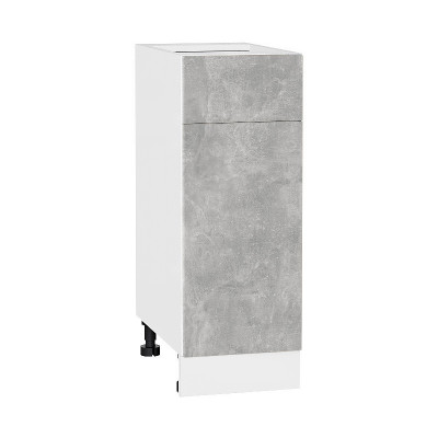 Шкаф нижний с 1 дв и ящиком «Лофт» Белый/Ателье светлое Ш450