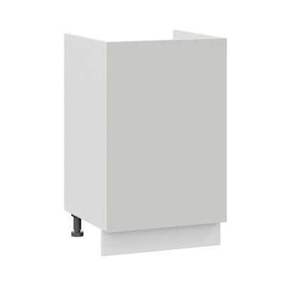 Стол нижний с 1 дв под мойку «Лофт» (Белый/Soft Ligft Grey) Ш600