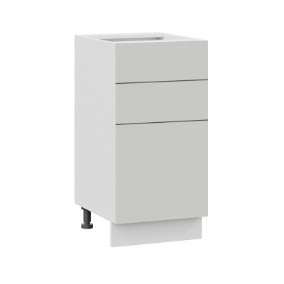 Стол нижний c 3-мя ящиками «Лофт» (Белый/Soft Ligft Grey) Ш600