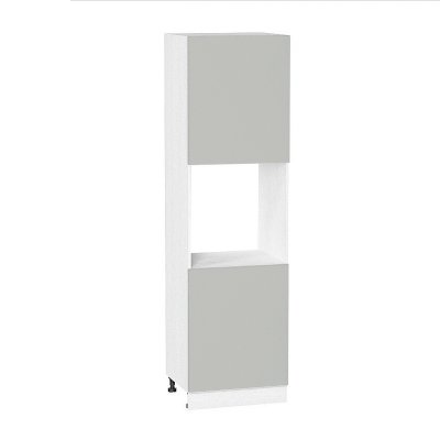 Пенал под духовой шкаф с 2-мя дв «Лофт» Белый/Soft Light Grey В2132