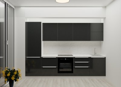 Кухонный гарнитур «Стайл» (Антрацит)