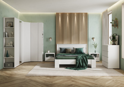 Спальный гарнитур Хелен Белый/Белый