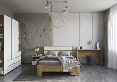 Детская - 5 Хелен БЕЛЫЙ/ДУБ КРАФТ ЗОЛОТО