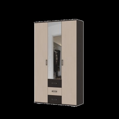 Гостиная ЯНА Шкаф 3-х ств с ящиками ШК 752 Белфорт/Венге