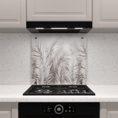 Стеклянный кухонный экран №1, 600*500*4