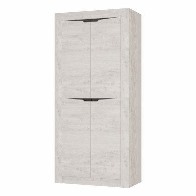 Шкаф двухстворчатый Леонардо ШК-36 Бетон пайн светлый/графит