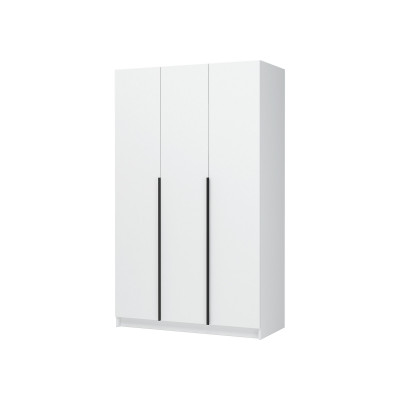 Лион ШК-02 Шкаф 3-х створчатый Белый/Белый
