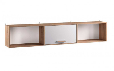 Навесная секция Бланка. дуб сонома/белый