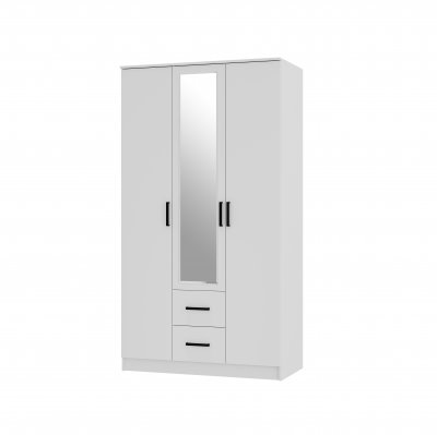 Шкаф 3-х створчатый Фьюжн ШК-09 белый