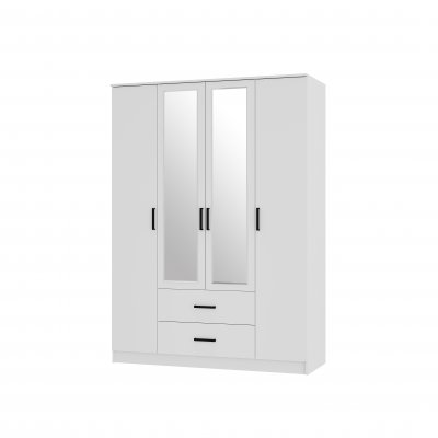 Шкаф 4-х створчатый Фьюжн ШК-14 белый