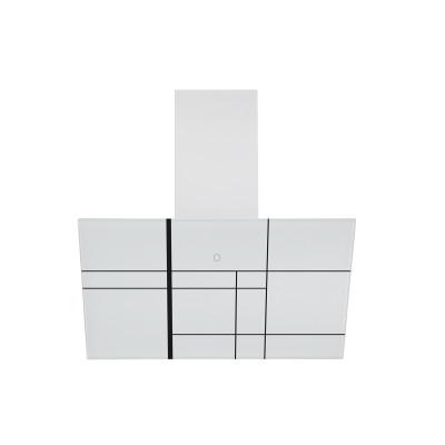 Наклонная вытяжка MOZA 600 R1 WHITE