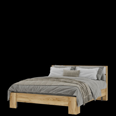 Кровать 1.6 Хелен КР 03 белый/дуб крафт золото