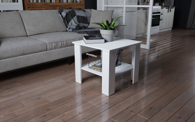 Стол журнальный Консул-9 белый