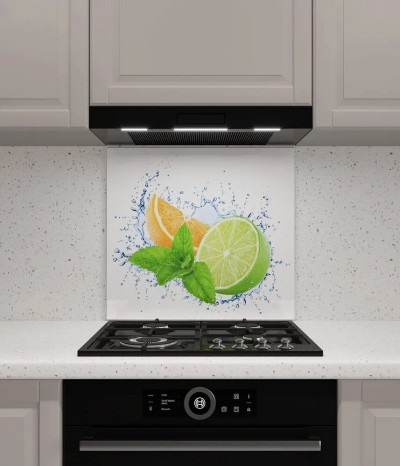 Стеклянный кухонный экран №4, 600*500*4