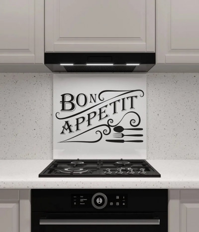 Стеклянный кухонный экран №13, 600*500*4