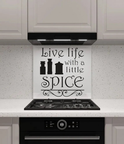 Стеклянный кухонный экран №14, 600*500*4