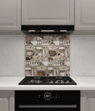 Стеклянный кухонный экран №26, 600*500*4