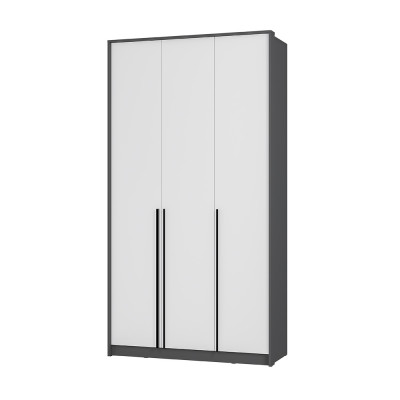 Шкаф 3-х створчатый Шарм ШК-10 Графит/ Белый