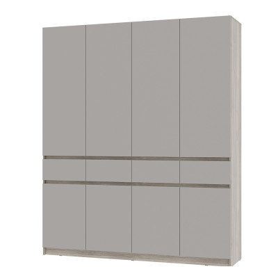 Шкаф 4-х створчатый Багира ШК-13 дуб смоки/кашемир