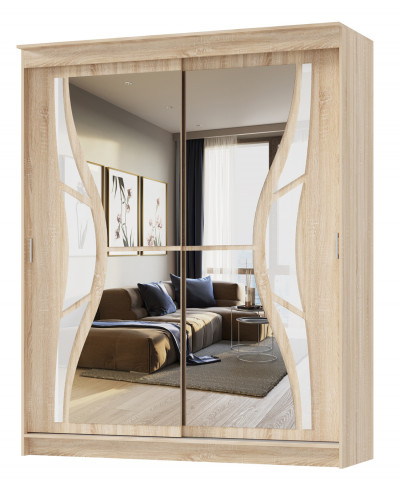 Шкаф-купе АЛЬЯНС Бабочка 2м Сонома