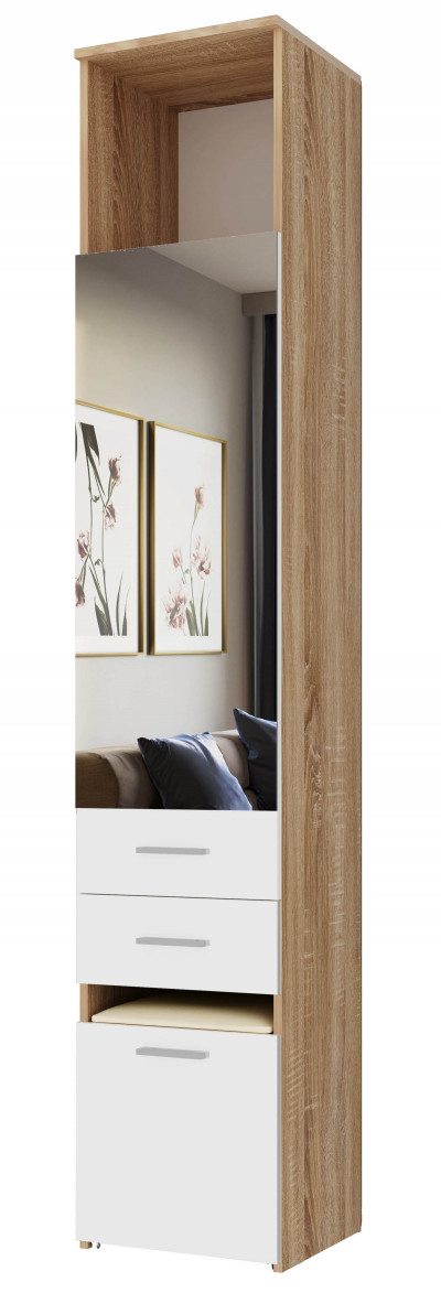 Пенал с пуфом и зеркалом 