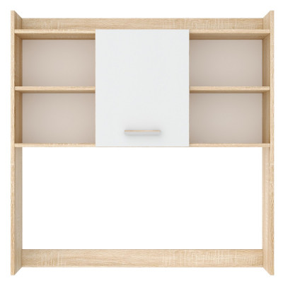 Надстройка ПКС-9 Дуб Сонома - Белый глянец