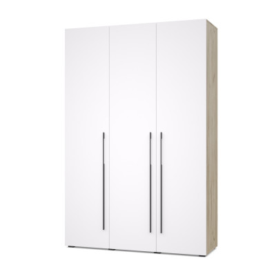 Шкаф С35«Стоун» Серый дуб/Белый