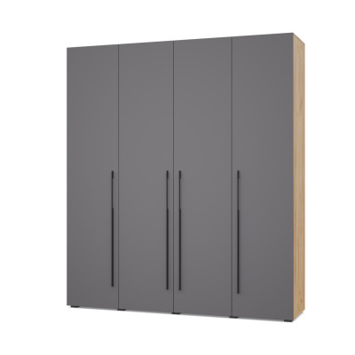 Шкаф С41«Стоун» Золотой дуб/Графит