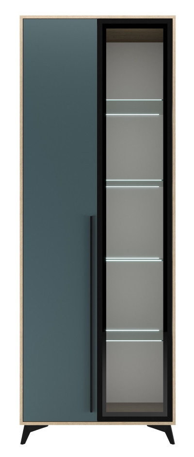 Шкаф-витрина 800 1В1С 