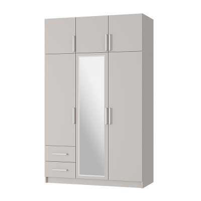 Шкаф 3-х створчатый с ящиками кашемир