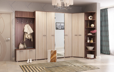 «Прихожая ИТАЛИЯ» Композиция №6 Шимо тёмный - Шимо светлый